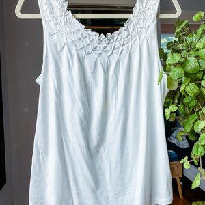 Justine Smocked Top - Cream